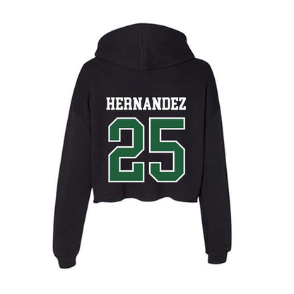 Utah Valley - NCAA Baseball : Ray Hernandez - Women's Crop Fleece Hoodie-1