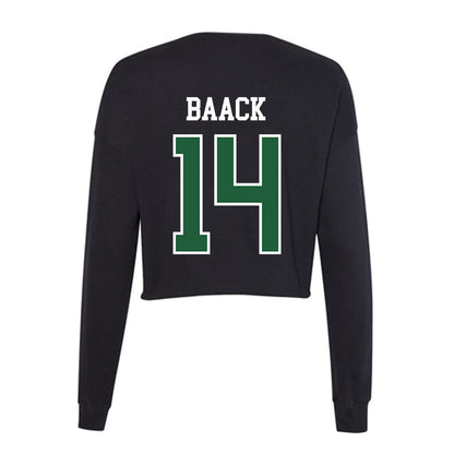 Utah Valley - NCAA Baseball : Cohen Baack - Women's Cropped Crew Fleece-1