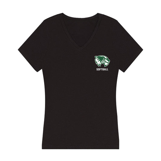 Utah Valley - NCAA Softball : Megan Gibbs - Women's V-Neck T-Shirt-0