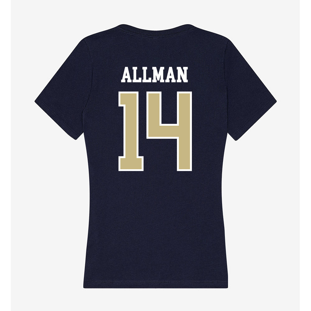 Oral Roberts - NCAA Baseball : Price Allman - Women's V-Neck T-Shirt-1