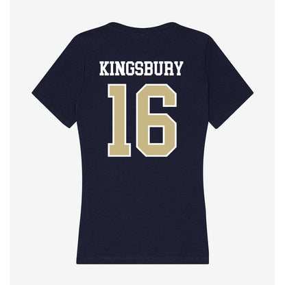 Oral Roberts - NCAA Women's Soccer : Carty Kingsbury - Women's V-Neck T-Shirt-1