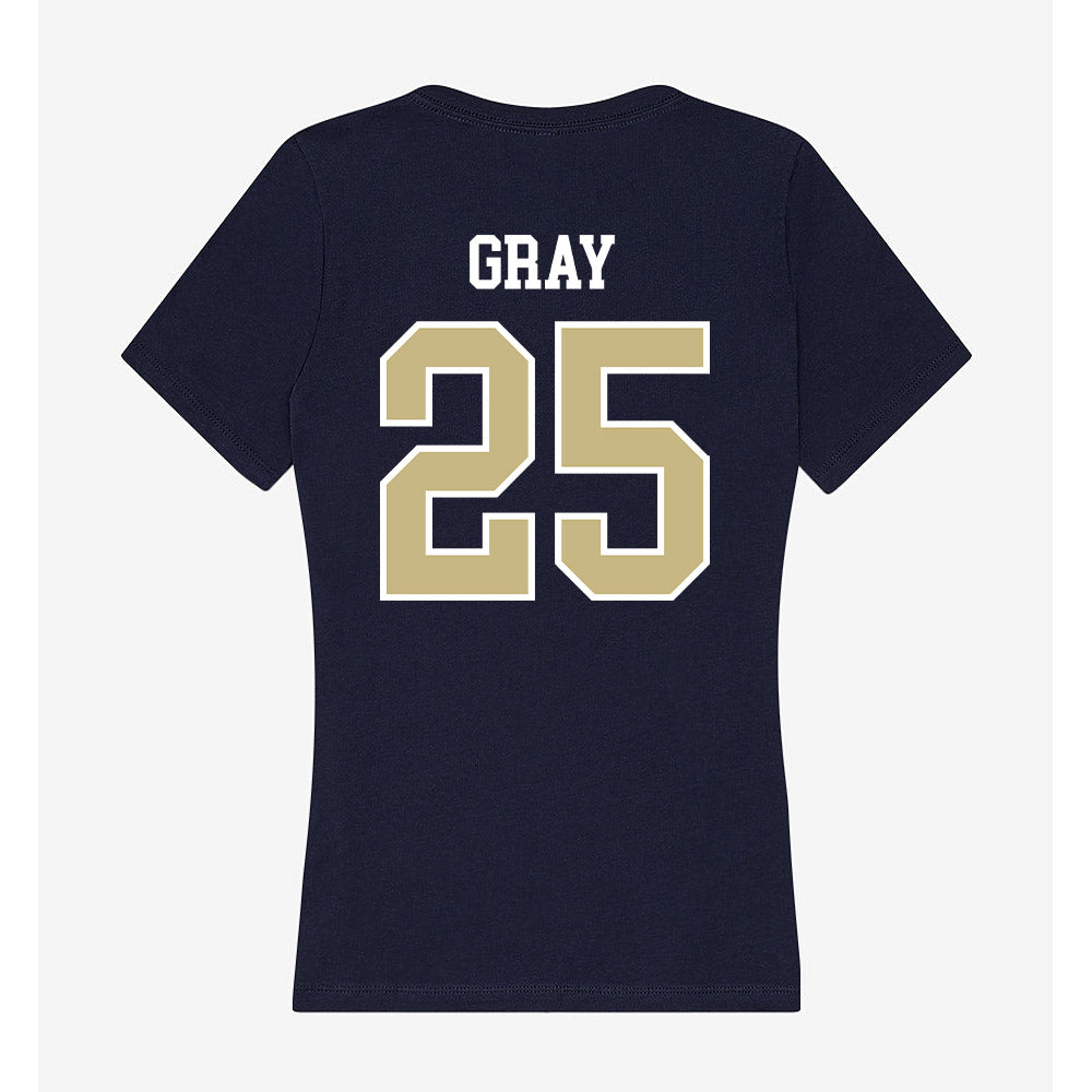 Oral Roberts - NCAA Men's Basketball : Luke Gray - Women's V-Neck T-Shirt-1