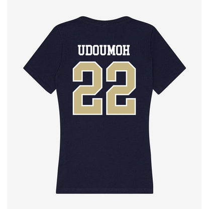 Oral Roberts - NCAA Women's Basketball : Ruth Udoumoh - Women's V-Neck T-Shirt-1