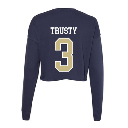 Oral Roberts - NCAA Women's Basketball : Anna Trusty - Women's Cropped Crew Fleece-1