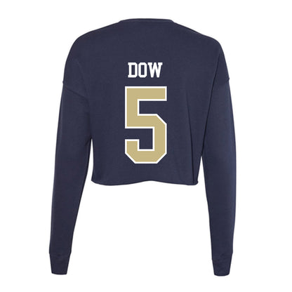 Oral Roberts - NCAA Men's Basketball : Connor Dow - Women's Cropped Crew Fleece-1