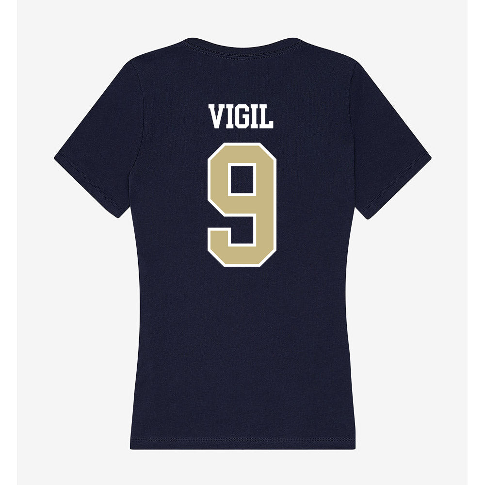 Oral Roberts - NCAA Women's Soccer : Ava Vigil - Women's V-Neck T-Shirt-1