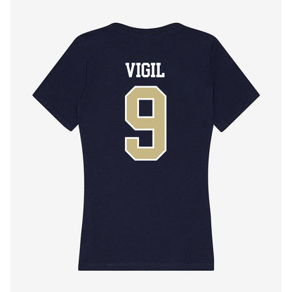 Oral Roberts - NCAA Women's Soccer : Ava Vigil - Women's V-Neck T-Shirt-1