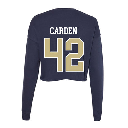 Oral Roberts - NCAA Women's Basketball : Mary Carden - Women's Cropped Crew Fleece-1