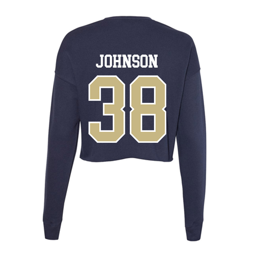 Oral Roberts - NCAA Baseball : Comner Johnson - Women's Cropped Crew Fleece-1