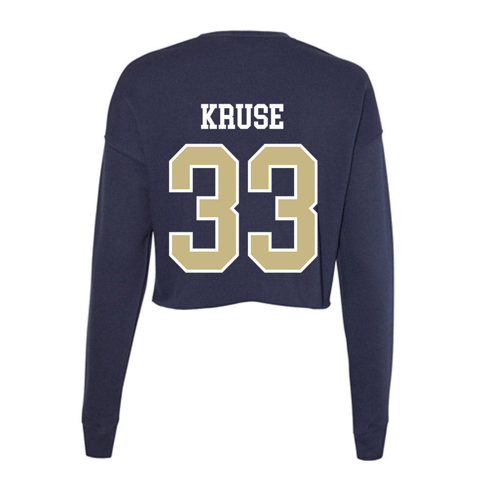 Oral Roberts - NCAA Men's Basketball : Seth Kruse - Women's Cropped Crew Fleece-1