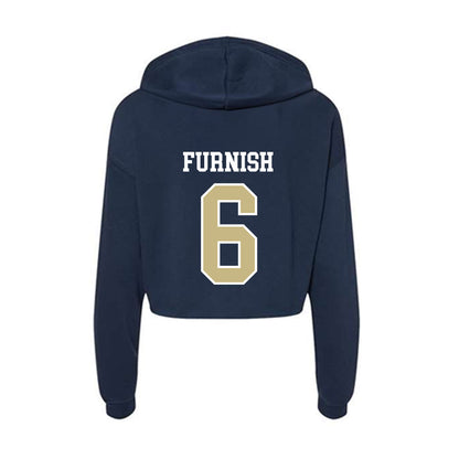 Oral Roberts - NCAA Men's Basketball : Cal Furnish - Women's Crop Fleece Hoodie-1