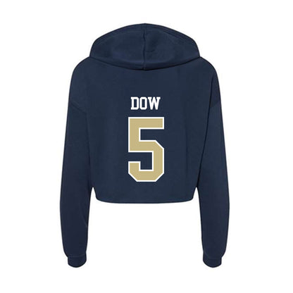 Oral Roberts - NCAA Men's Basketball : Connor Dow - Women's Crop Fleece Hoodie-1