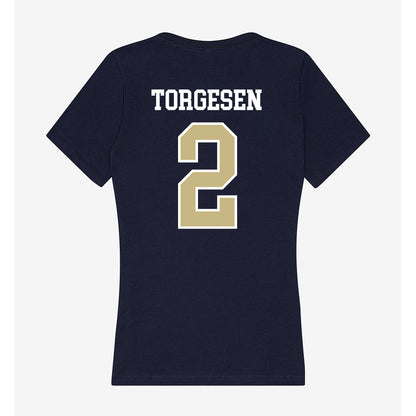 Oral Roberts - NCAA Women's Soccer : Carys Torgesen - Women's V-Neck T-Shirt-1