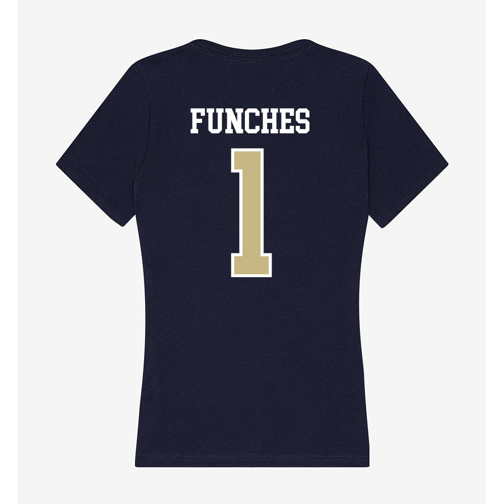 Oral Roberts - NCAA Women's Basketball : Zai Funches - Women's V-Neck T-Shirt-1