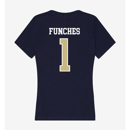 Oral Roberts - NCAA Women's Basketball : Zai Funches - Women's V-Neck T-Shirt-1