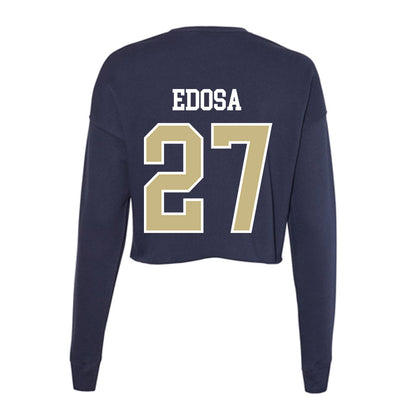 Oral Roberts - NCAA Women's Soccer : Precious Edosa - Women's Cropped Crew Fleece-1