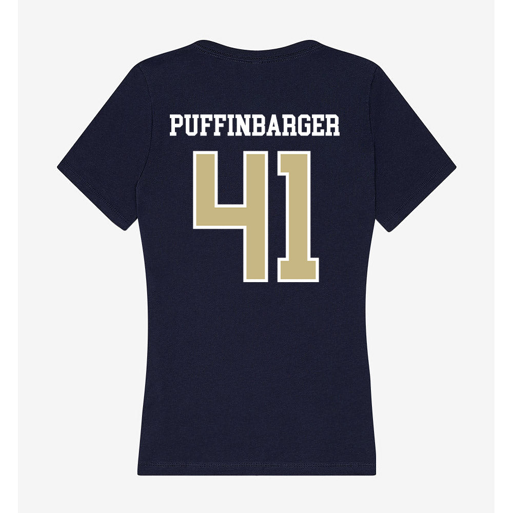 Oral Roberts - NCAA Baseball : Luke Puffinbarger - Women's V-Neck T-Shirt-1