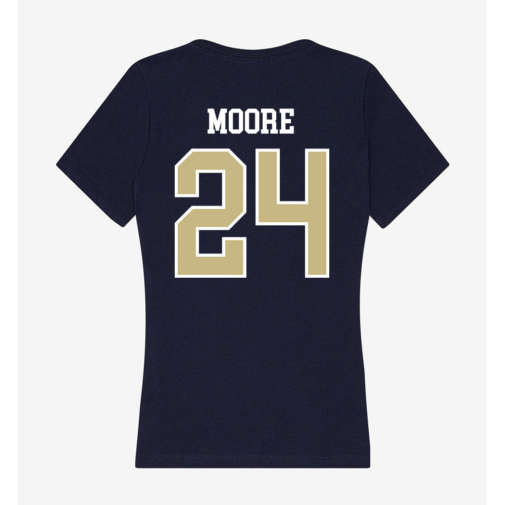 Oral Roberts - NCAA Men's Basketball : Josiah Moore - Women's V-Neck T-Shirt-1