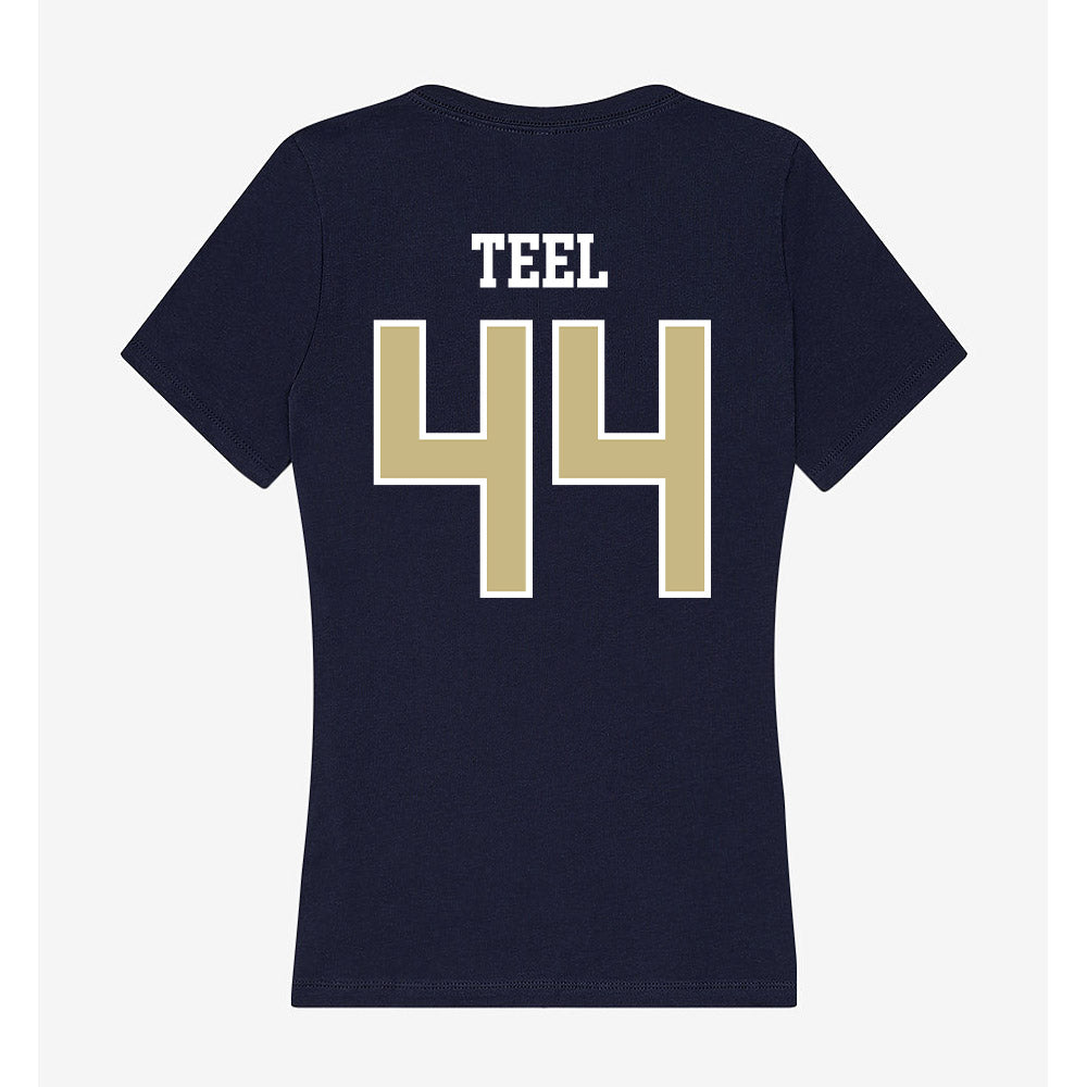 Oral Roberts - NCAA Baseball : Easton Teel - Women's V-Neck T-Shirt-1