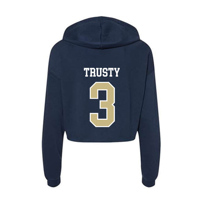 Oral Roberts - NCAA Women's Basketball : Anna Trusty - Women's Crop Fleece Hoodie-1