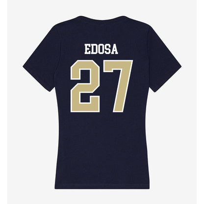 Oral Roberts - NCAA Women's Soccer : Precious Edosa - Women's V-Neck T-Shirt-1