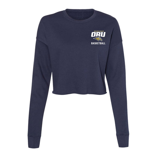 Oral Roberts - NCAA Women's Basketball : Kayten Donley - Women's Cropped Crew Fleece-0