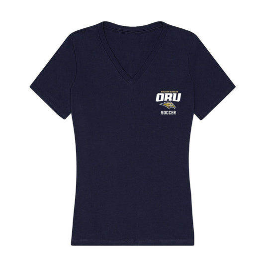 Oral Roberts - NCAA Women's Soccer : Hannah Voskuhl - Women's V-Neck T-Shirt-0