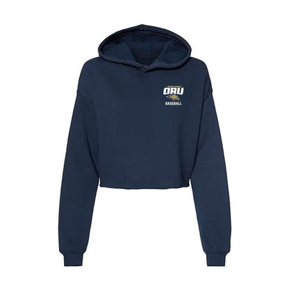Oral Roberts - NCAA Baseball : Comner Johnson - Women's Crop Fleece Hoodie-0