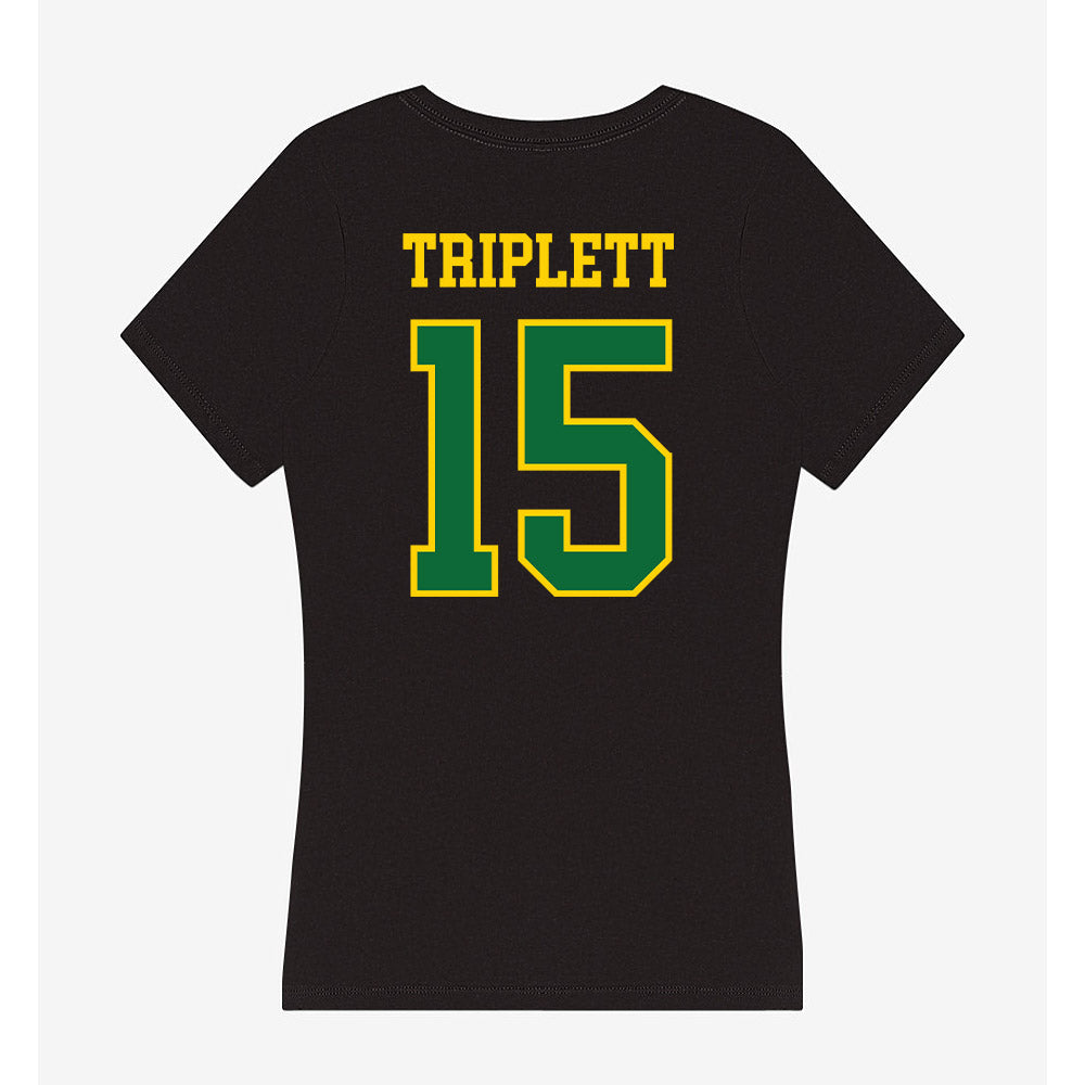 KYSU - NCAA Women's Basketball : Alycia Triplett - Women's V-Neck T-Shirt-1