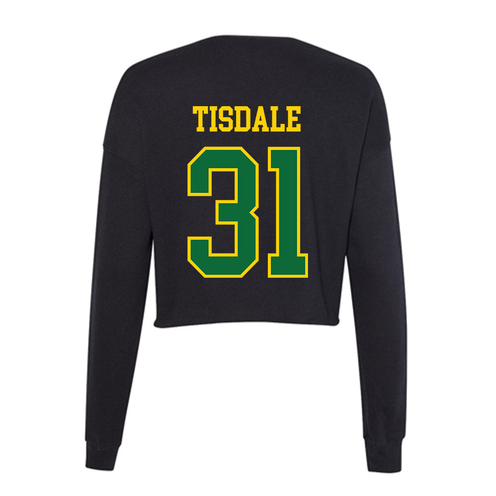 KYSU - NCAA Football : Deshun Tisdale - Women's Cropped Crew Fleece-1