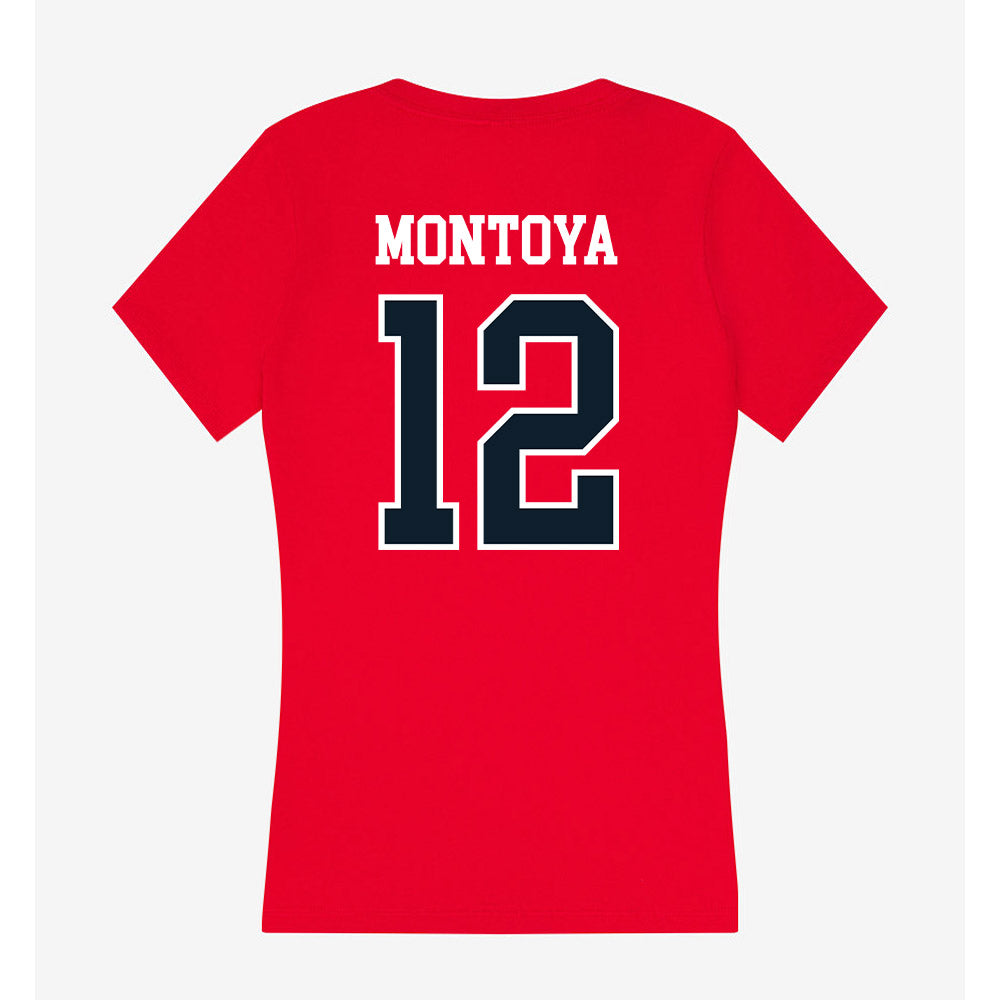 Dallas Baptist - NCAA Women's Soccer : Hannah Montoya - Women's V-Neck T-Shirt-1