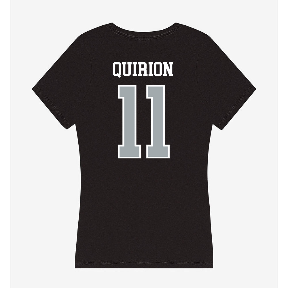 Providence - NCAA Women's Ice Hockey : Megane Quirion - Women's V-Neck T-Shirt-1