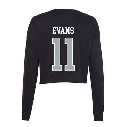 Providence - NCAA Men's Lacrosse : Stone Evans - Women's Cropped Crew Fleece-1