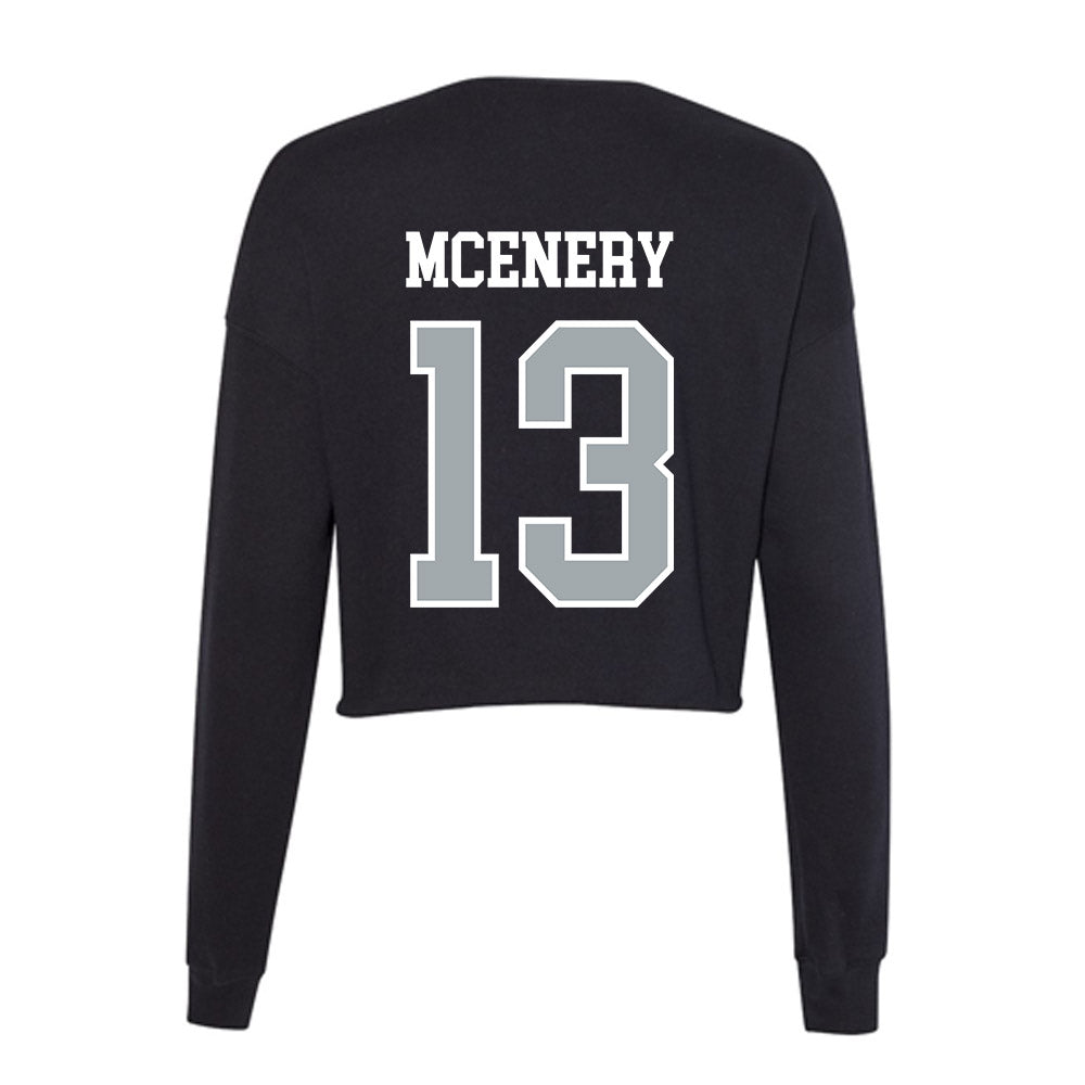 Providence - NCAA Men's Ice Hockey : Geno McEnery - Women's Cropped Crew Fleece-1