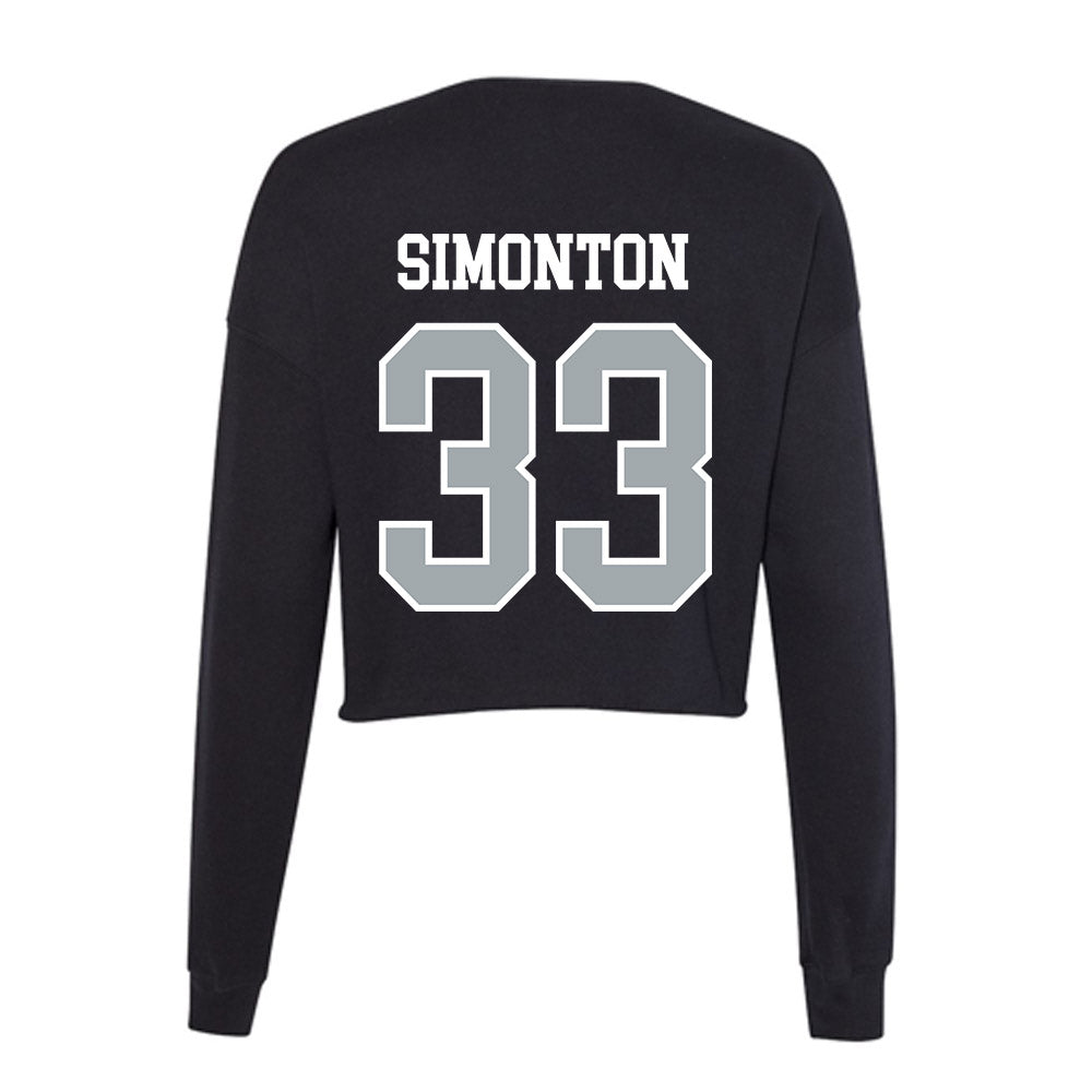 Providence - NCAA Men's Lacrosse : Chris Simonton - Women's Cropped Crew Fleece-1