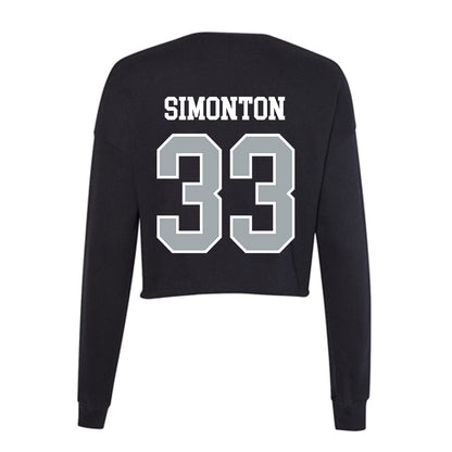 Providence - NCAA Men's Lacrosse : Chris Simonton - Women's Cropped Crew Fleece-1