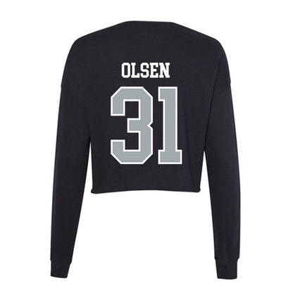 Providence - NCAA Women's Basketball : Olivia Olsen - Women's Cropped Crew Fleece-1