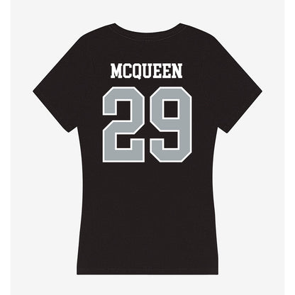 Providence - NCAA Men's Ice Hockey : Roger McQueen - Women's V-Neck T-Shirt-1