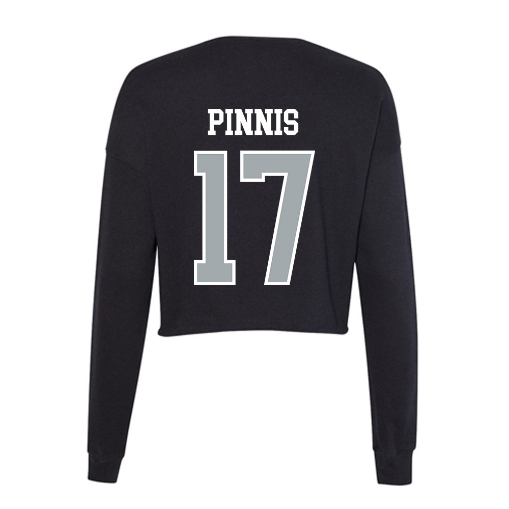 Providence - NCAA Men's Basketball : Peteris Pinnis - Women's Cropped Crew Fleece-1