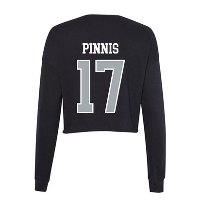 Providence - NCAA Men's Basketball : Peteris Pinnis - Women's Cropped Crew Fleece-1