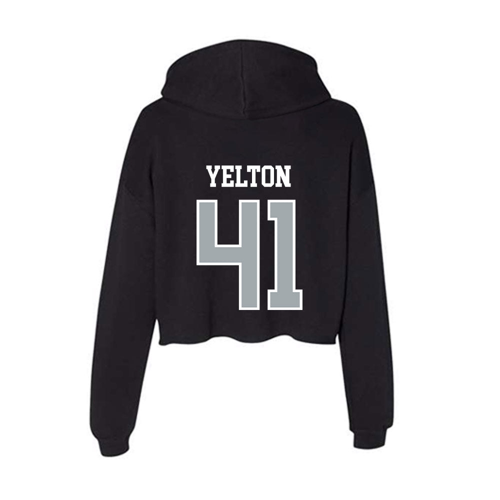 Providence - NCAA Men's Lacrosse : Trent Yelton - Women's Crop Fleece Hoodie-1