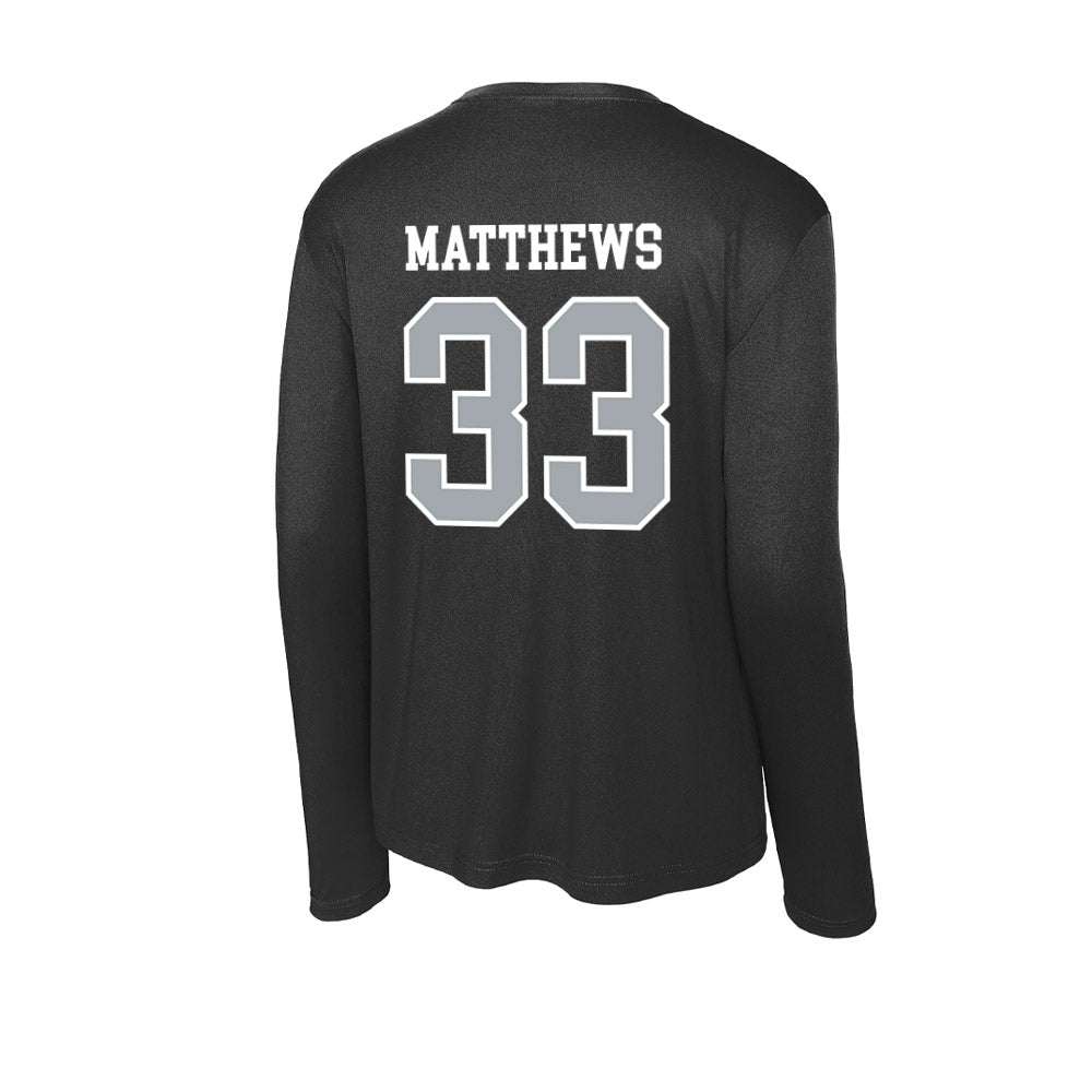 Providence - NCAA Men's Ice Hockey : Aaron Matthews - Activewear Long Sleeve T-Shirt-1