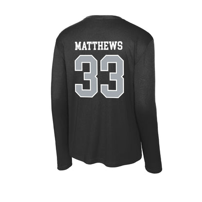 Providence - NCAA Men's Ice Hockey : Aaron Matthews - Activewear Long Sleeve T-Shirt-1