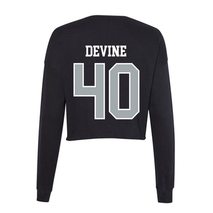 Providence - NCAA Men's Lacrosse : Kevin Devine - Women's Cropped Crew Fleece-1