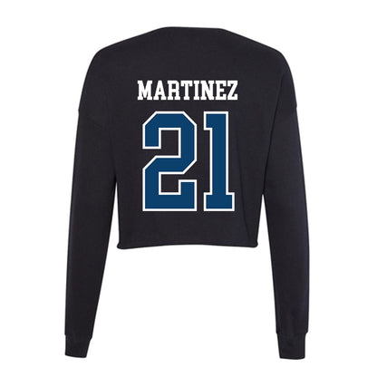 Saint Peter's - NCAA Women's Volleyball : Lara Martinez - Women's Cropped Crew Fleece-1