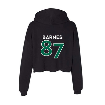 Illinois Wesleyan - NCAA Football : Michael Barnes - Women's Crop Fleece Hoodie-1