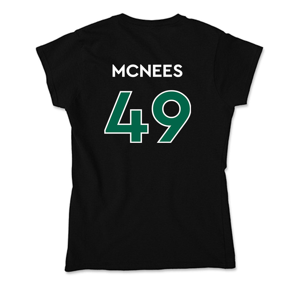Illinois Wesleyan - NCAA Football : Zach McNees - Soft Style Women’s T-Shirt-1