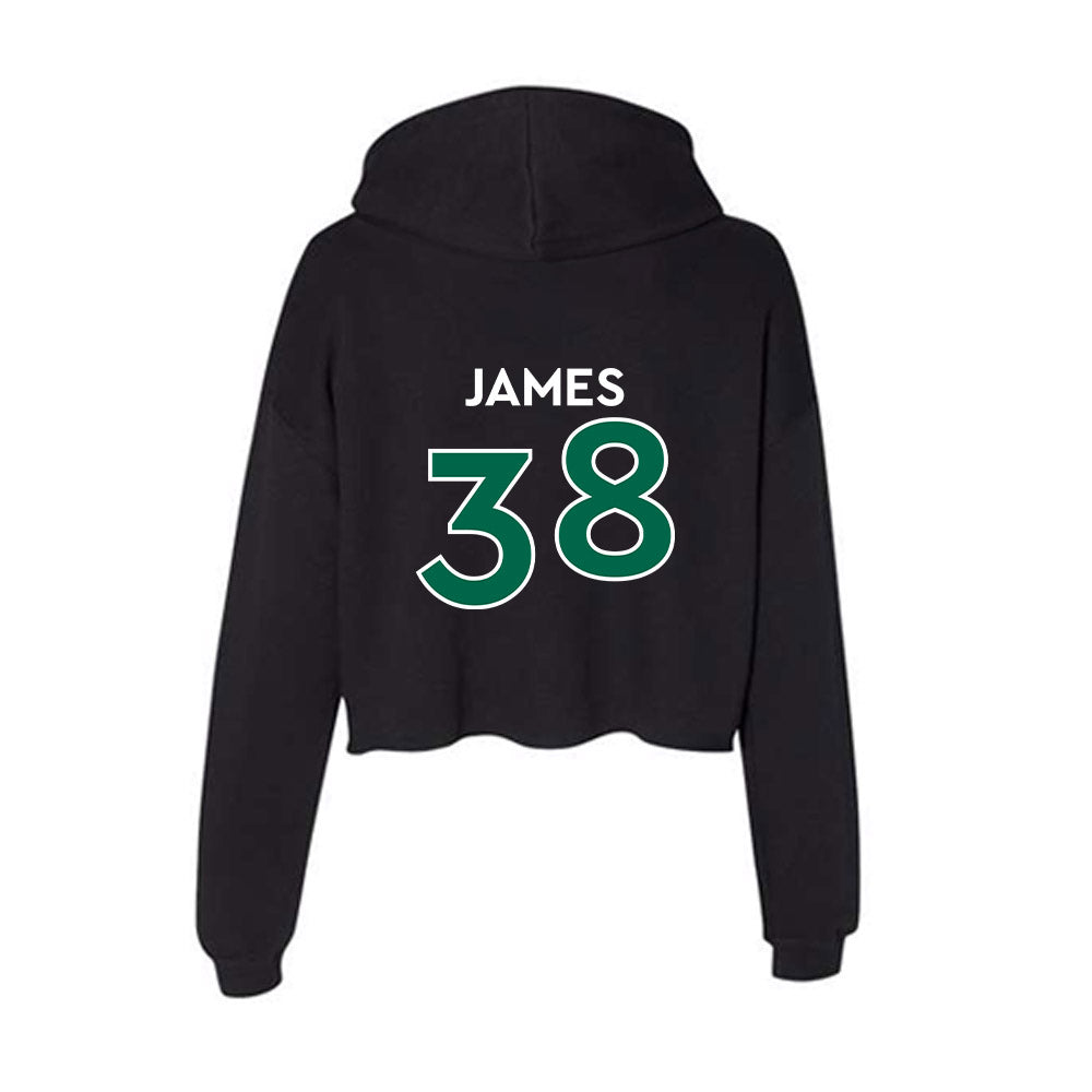 Illinois Wesleyan - NCAA Football : Torian James - Women's Crop Fleece Hoodie-1