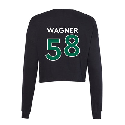 Illinois Wesleyan - NCAA Football : Conner Wagner - Women's Cropped Crew Fleece-1