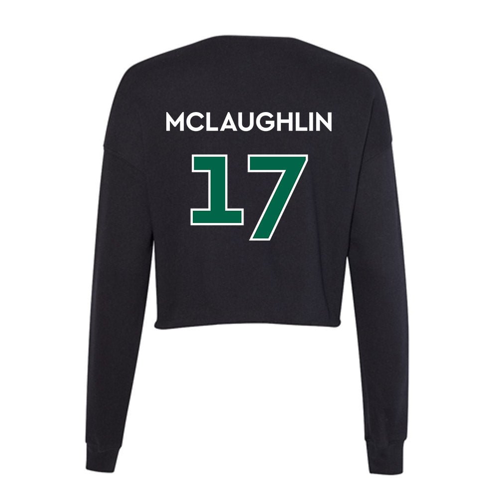 Illinois Wesleyan - NCAA Football : Colin McLaughlin - Women's Cropped Crew Fleece-1
